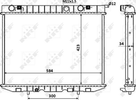 NRF 53940 - Radiator, engine cooling autospares.lv