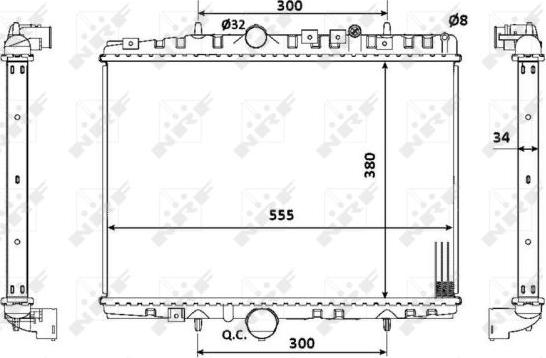 NRF 53941 - Radiator, engine cooling autospares.lv