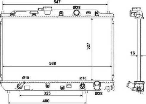 NRF 53948 - Radiator, engine cooling autospares.lv