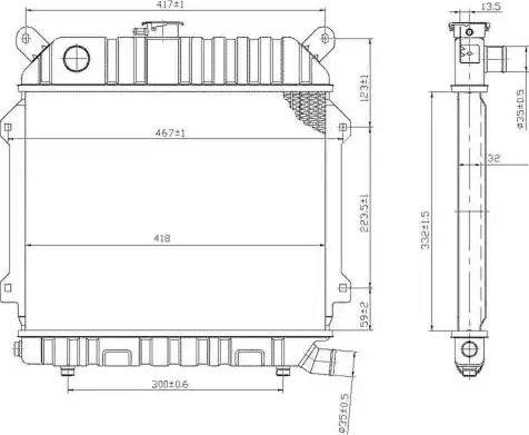 NRF 53951 - Radiator, engine cooling autospares.lv