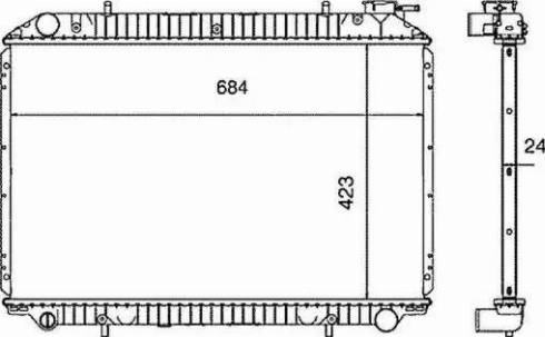 NRF 539534 - Cooler, drive battery autospares.lv