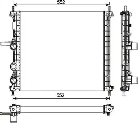 NRF 53986 - Radiator, engine cooling autospares.lv