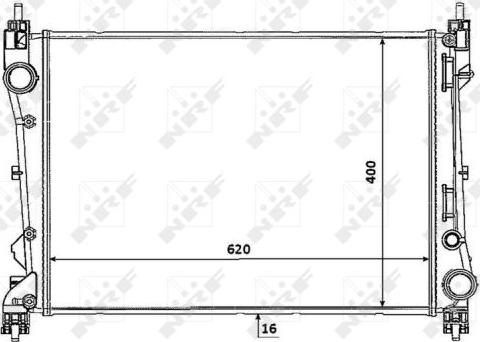 NRF 53935 - Radiator, engine cooling autospares.lv