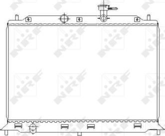 NRF 53491 - Radiator, engine cooling autospares.lv