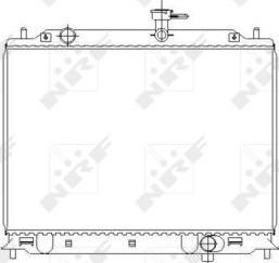 NRF 53492 - Radiator, engine cooling autospares.lv