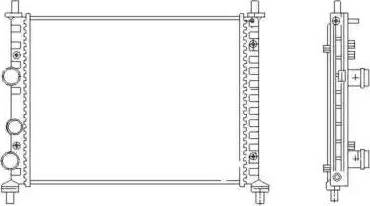 NRF 53458 - Radiator, engine cooling autospares.lv