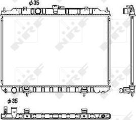 NRF 53452 - Radiator, engine cooling autospares.lv