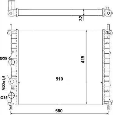 NRF 53457 - Radiator, engine cooling autospares.lv