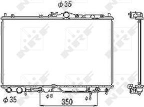 NRF 53469 - Radiator, engine cooling autospares.lv