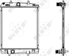 NRF 53460 - Radiator, engine cooling autospares.lv