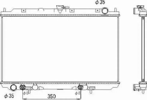 NRF 53437 - Radiator, engine cooling autospares.lv