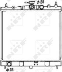 NRF 53476 - Radiator, engine cooling autospares.lv