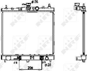 NRF 53477 - Radiator, engine cooling autospares.lv