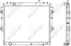 NRF 53541 - Radiator, engine cooling autospares.lv