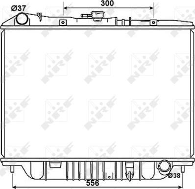 NRF 53517 - Radiator, engine cooling autospares.lv