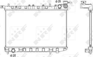 NRF 53583 - Radiator, engine cooling autospares.lv