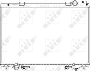 NRF 53539 - Radiator, engine cooling autospares.lv