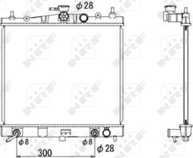 NRF 53535 - Radiator, engine cooling autospares.lv