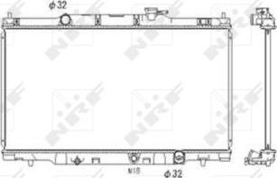 NRF 53573 - Radiator, engine cooling autospares.lv