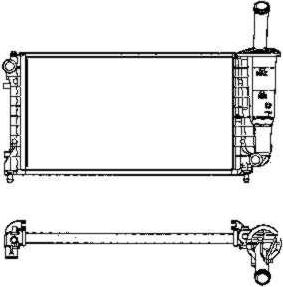 NRF 53606 - Radiator, engine cooling autospares.lv