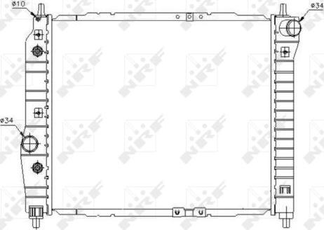 NRF 53638 - Radiator, engine cooling autospares.lv