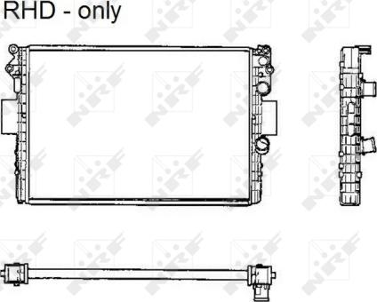 NRF 53623 - Radiator, engine cooling autospares.lv