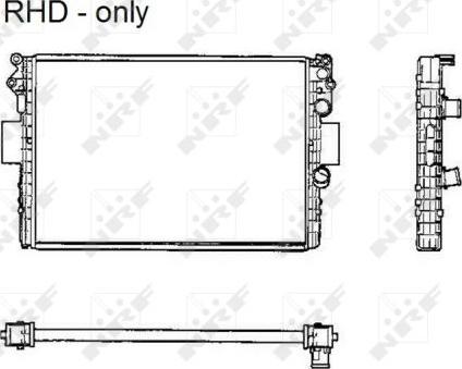 NRF 53623 - Radiator, engine cooling autospares.lv