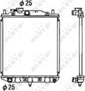 NRF 53673 - Radiator, engine cooling autospares.lv