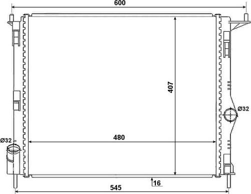 NRF 53069A - Radiator, engine cooling autospares.lv