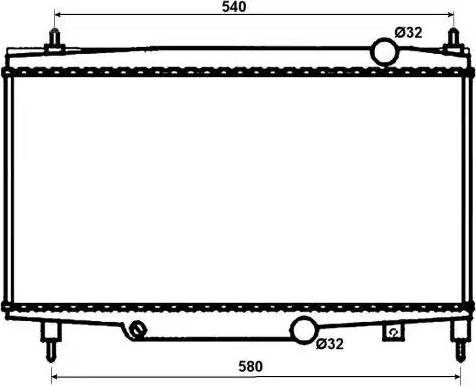 NRF 53081 - Radiator, engine cooling autospares.lv