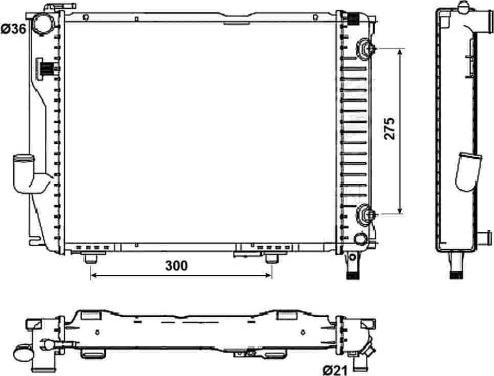 NRF 53030 - Radiator, engine cooling autospares.lv