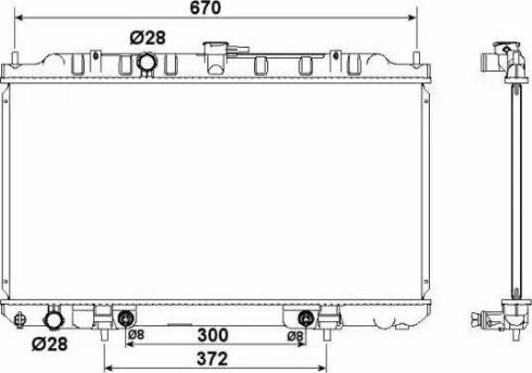 NRF 53184 - Radiator, engine cooling autospares.lv