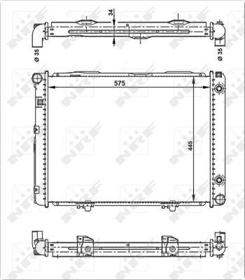 NRF 53866 - Radiator, engine cooling autospares.lv