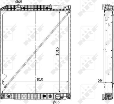 NRF 53867 - Radiator, engine cooling autospares.lv