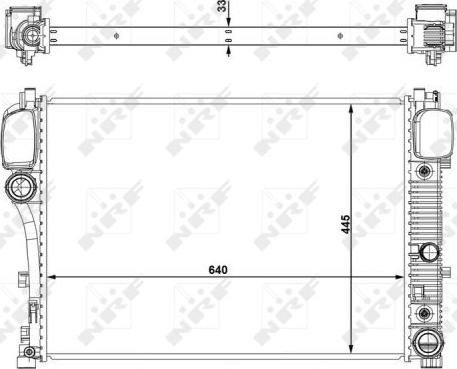 NRF 53839 - Radiator, engine cooling autospares.lv