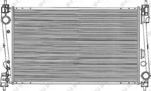 NRF 53836 - Radiator, engine cooling autospares.lv