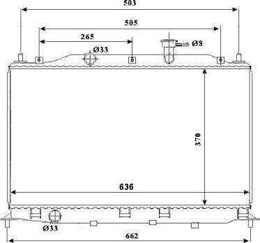 NRF  53822 - Radiator, engine cooling autospares.lv