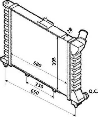 NRF 53827 - Radiator, engine cooling autospares.lv