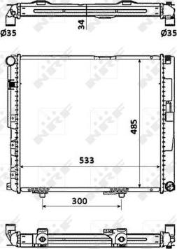 NRF 53874 - Radiator, engine cooling autospares.lv