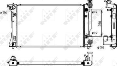 NRF 53395 - Radiator, engine cooling autospares.lv