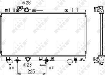 NRF 53349 - Radiator, engine cooling autospares.lv