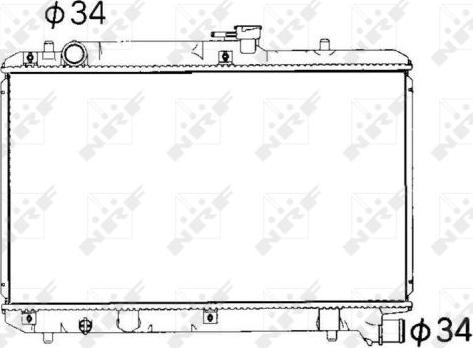 NRF 53351 - Radiator, engine cooling autospares.lv