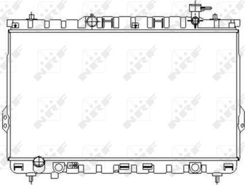 NRF 53357 - Radiator, engine cooling autospares.lv