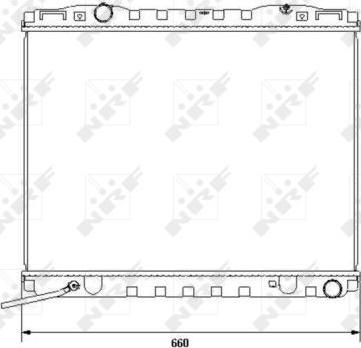 NRF 53365 - Radiator, engine cooling autospares.lv