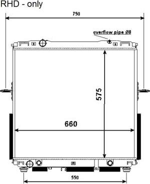 NRF 53368 - Radiator, engine cooling autospares.lv