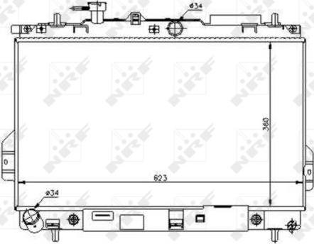 NRF 53363 - Radiator, engine cooling autospares.lv