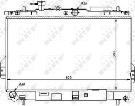 NRF 53362 - Radiator, engine cooling autospares.lv