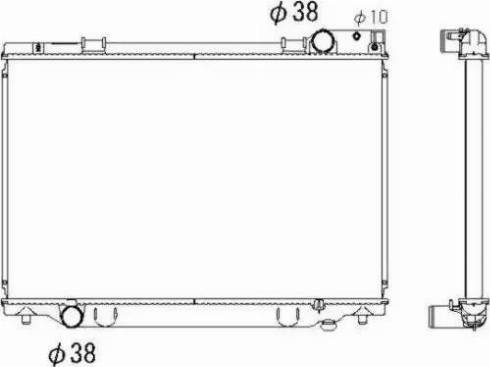 NRF 53306 - Radiator, engine cooling autospares.lv