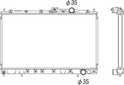 NRF 53300 - Radiator, engine cooling autospares.lv