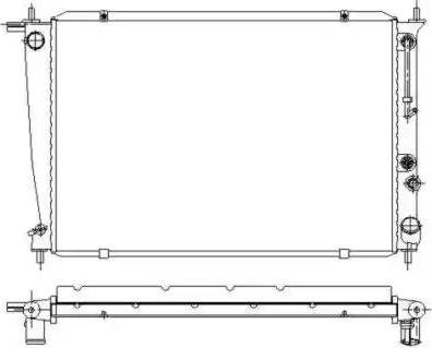 NRF 53372 - Radiator, engine cooling autospares.lv